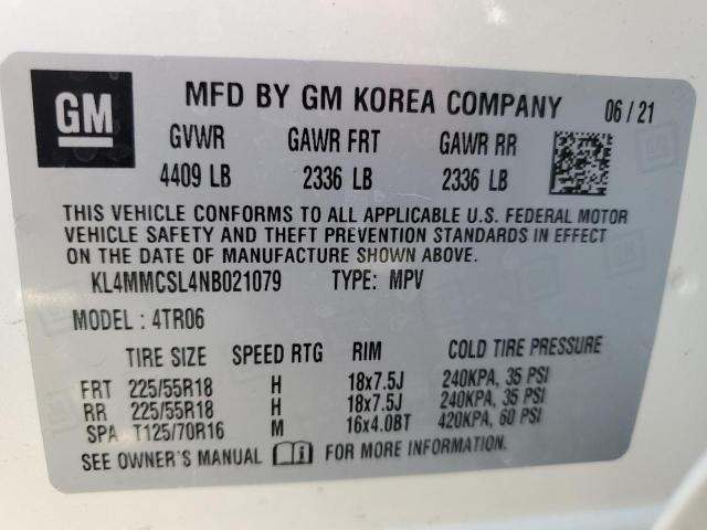 2022 Buick Encore Gx Preferred VIN: KL4MMCSL4NB021079 Lot: 58698864