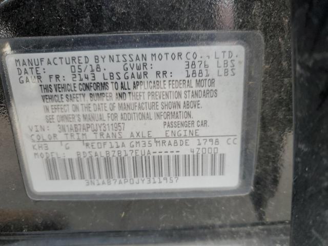 2018 NISSAN SENTRA S - 3N1AB7AP0JY311957