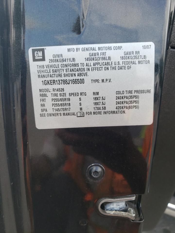 1GKER13788J166500 2008 GMC Acadia Sle