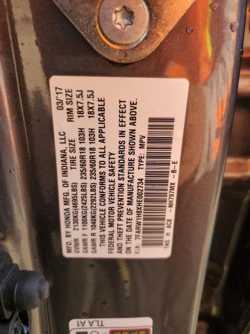 2017 HONDA CR-V EXL - 7FARW1H8XHE002734