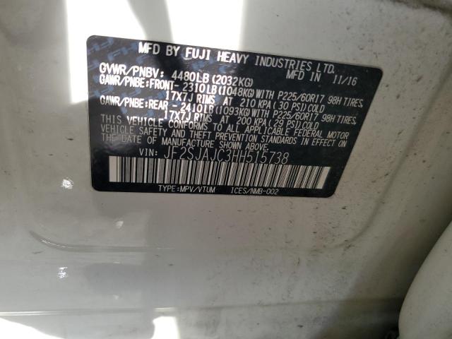 2017 Subaru Forester 2.5I Limited VIN: JF2SJAJC3HH515738 Lot: 59050854