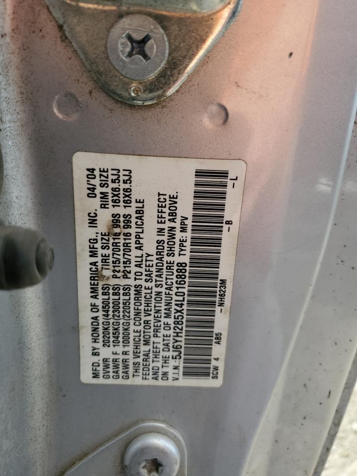 5J6YH285X4L016888 2004 Honda Element Ex