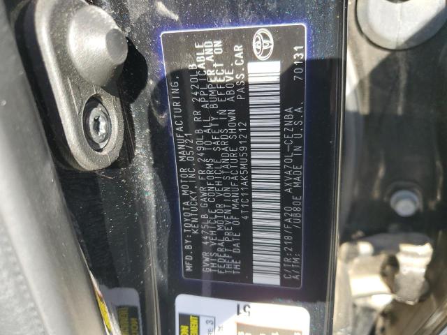 VIN 4T1C11AK5MU591212 2021 Toyota Camry, LE no.12