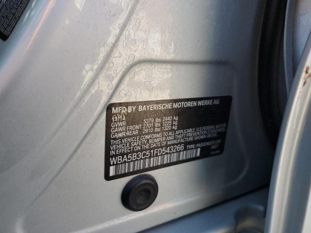 2015 BMW 535 Xi VIN: WBA5B3C51FD543266 Lot: 61142154