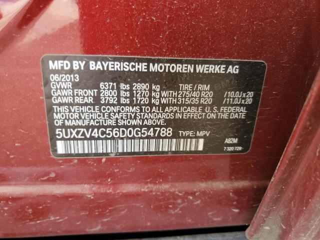 2013 BMW X5 xDrive35I VIN: 5UXZV4C56D0G54788 Lot: 40879534