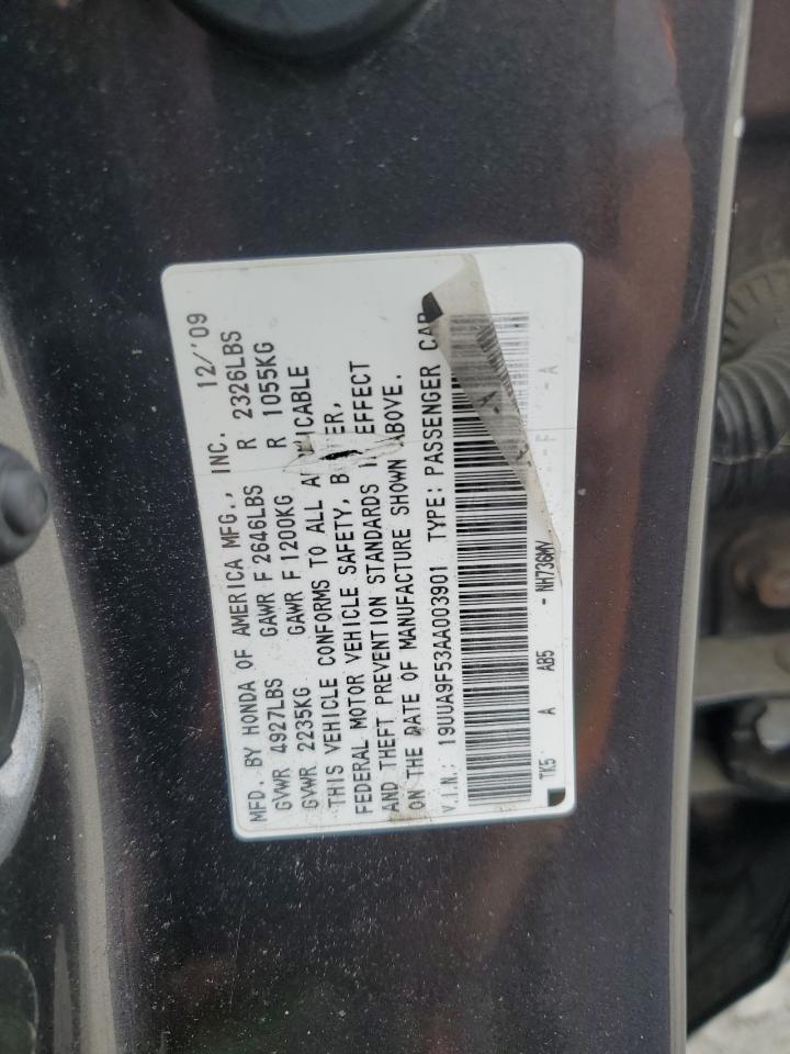 19UUA9F53AA003901 2010 Acura Tl