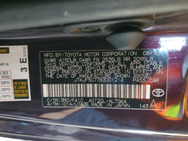 2011 Toyota Scion Tc VIN: JTKJF5C77B3001214 Lot: 59400944