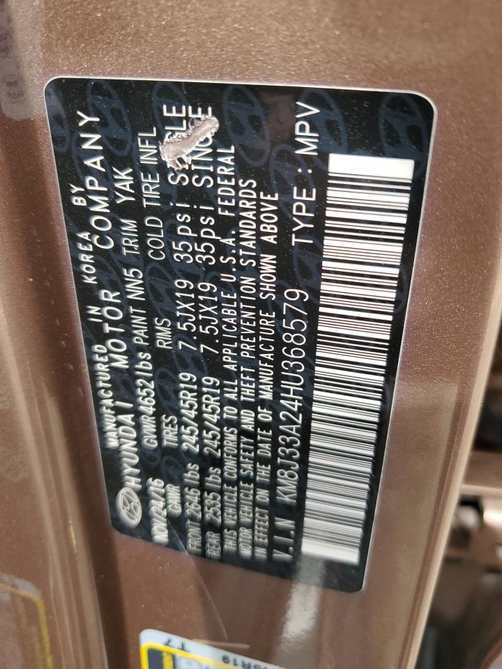 KM8J33A24HU368579 2017 Hyundai Tucson Limited