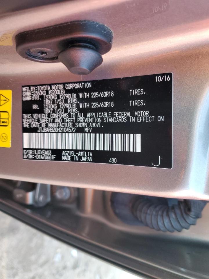 JTJBARBZ0H2104572 2017 Lexus Nx 200T Base