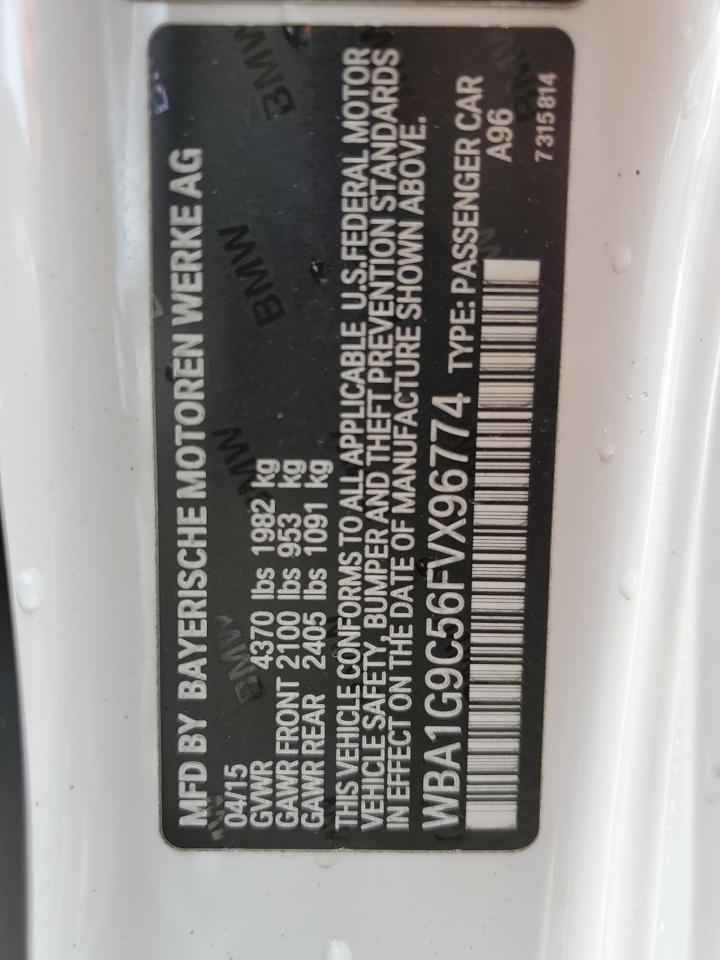 WBA1G9C56FVX96774 2015 BMW 228 Xi Sulev