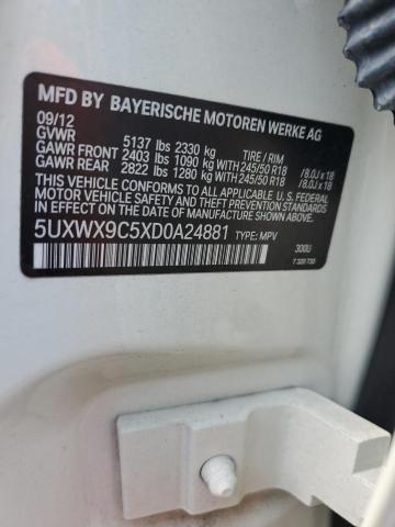 2013 BMW X3 xDrive28I VIN: 5UXWX9C5XD0A24881 Lot: 57138634