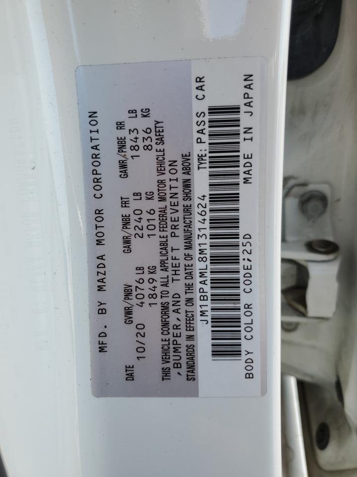 JM1BPAML8M1314624 2021 Mazda 3 Premium