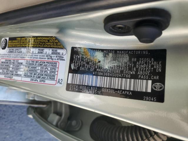 2005 Toyota Avalon Xl VIN: 4T1BK36B45U047766 Lot: 59262364