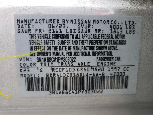 2023 Nissan Sentra Sv VIN: 3N1AB8CV1PY303022 Lot: 61279184