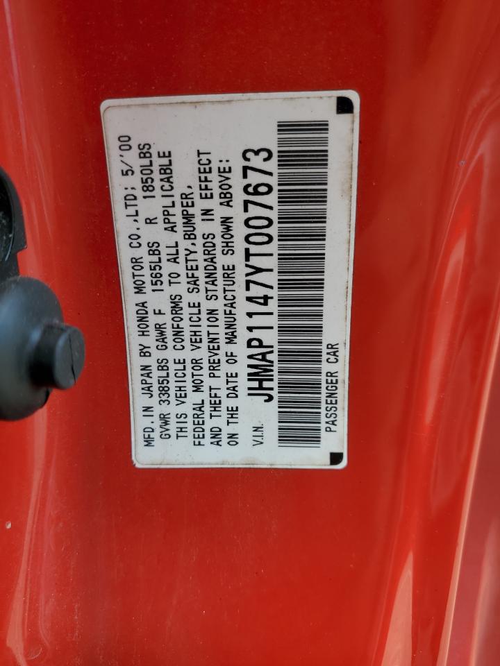 JHMAP1147YT007673 2000 Honda S2000