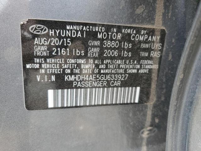 2016 HYUNDAI ELANTRA SE - KMHDH4AE5GU633927