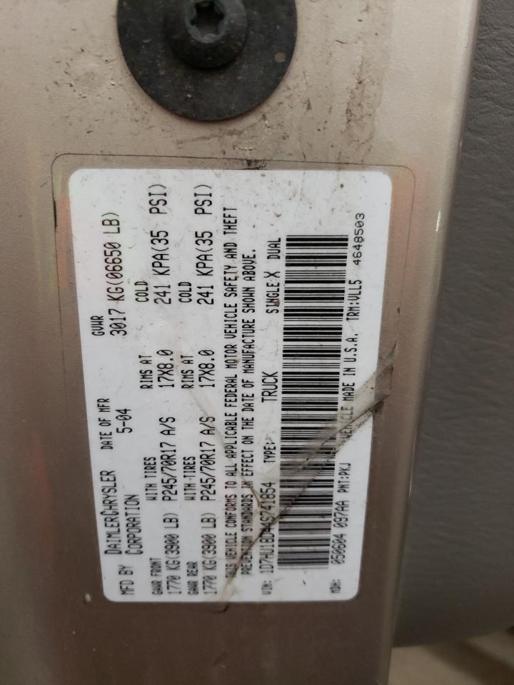 1D7HU18D44S741854 2004 Dodge Ram 1500 St