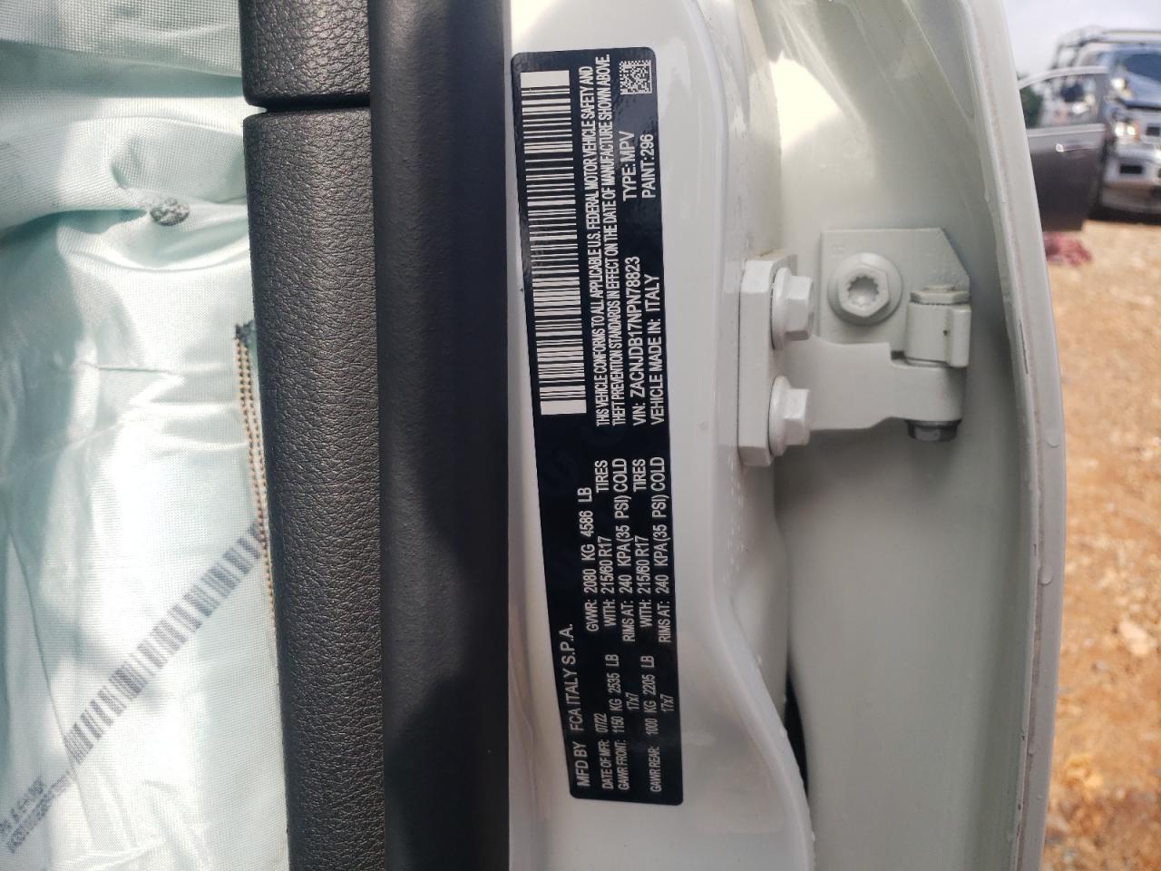 ZACNJDB17NPN78823 2022 Jeep Renegade Latitude