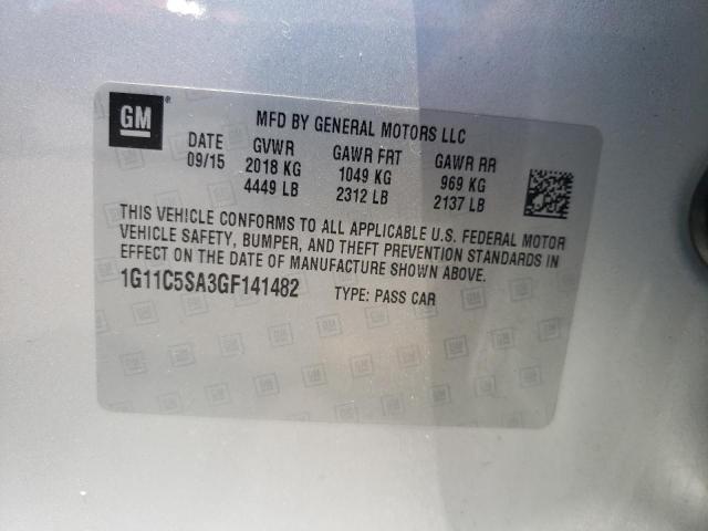 2016 CHEVROLET MALIBU LIM - 1G11C5SA3GF141482