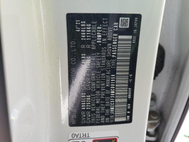 2021 Honda Clarity Touring VIN: JHMZC5F36MC001959 Lot: 58353864