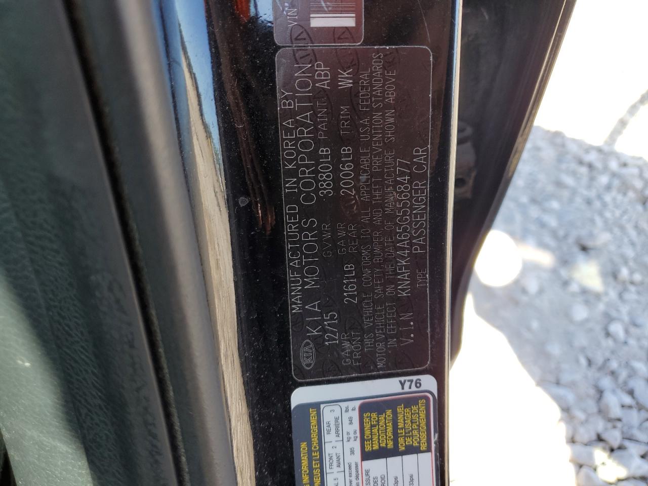 KNAFK4A65G5568477 2016 Kia Forte Lx