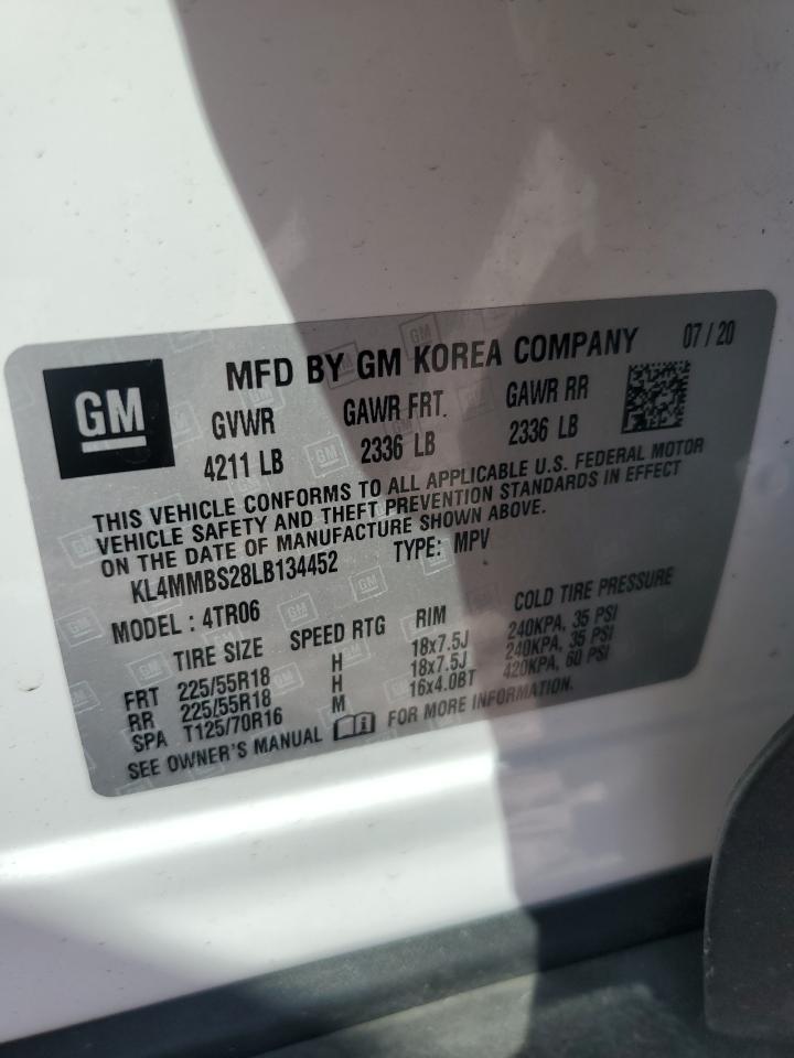 KL4MMBS28LB134452 2020 Buick Encore Gx Preferred