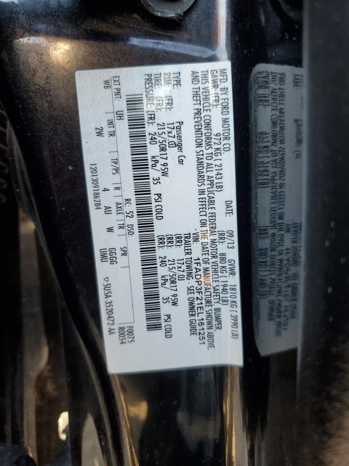 1FADP3F21EL161251 2014 Ford Focus Se