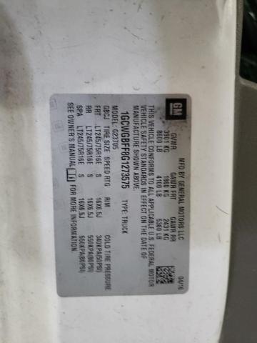 2016 Chevrolet Express G2500 VIN: 1GCWGBFF8G1273575 Lot: 59276294