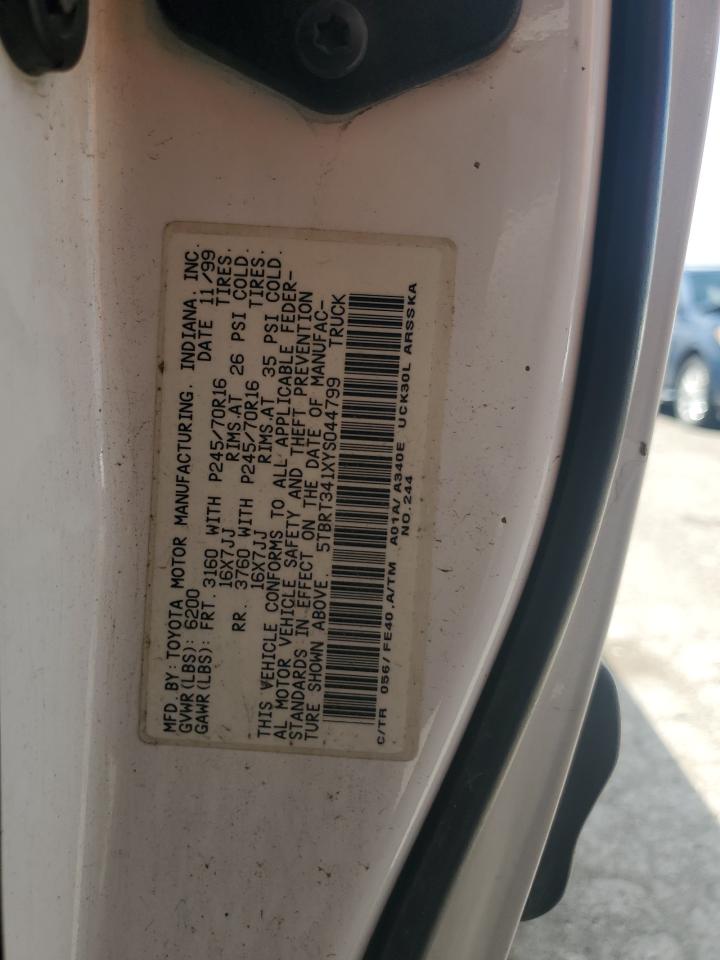 5TBRT341XYS044799 2000 Toyota Tundra Access Cab