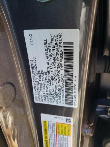 2022 Acura Tlx VIN: 19UUB5F30NA000531 Lot: 58110814