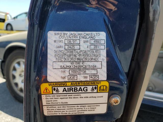 1998 Jaguar Xj8 VIN: SAJHX1249WC815164 Lot: 58673544