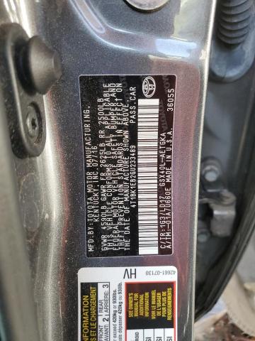 2016 Toyota Avalon Xle VIN: 4T1BK1EB2GU233489 Lot: 60721484