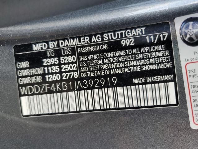 VIN WDDZF4KB1JA392919 2018 Mercedes-Benz E-Class, 3... no.12