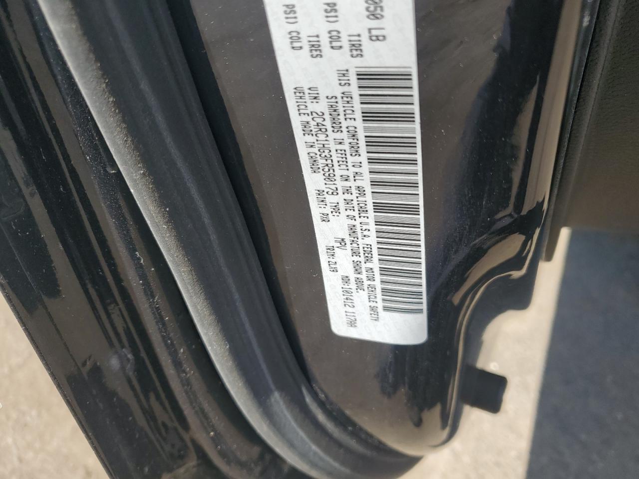 2C4RC1HG3FR590179 2015 Chrysler Town & Country S