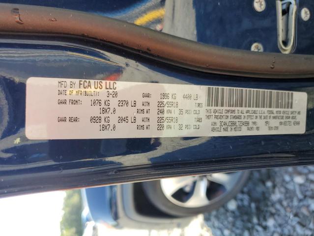 2020 Jeep Compass Latitude VIN: 3C4NJCBB0LT234990 Lot: 59884374