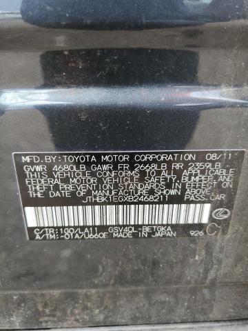 2011 Lexus Es 350 VIN: JTHBK1EGXB2468211 Lot: 57176744