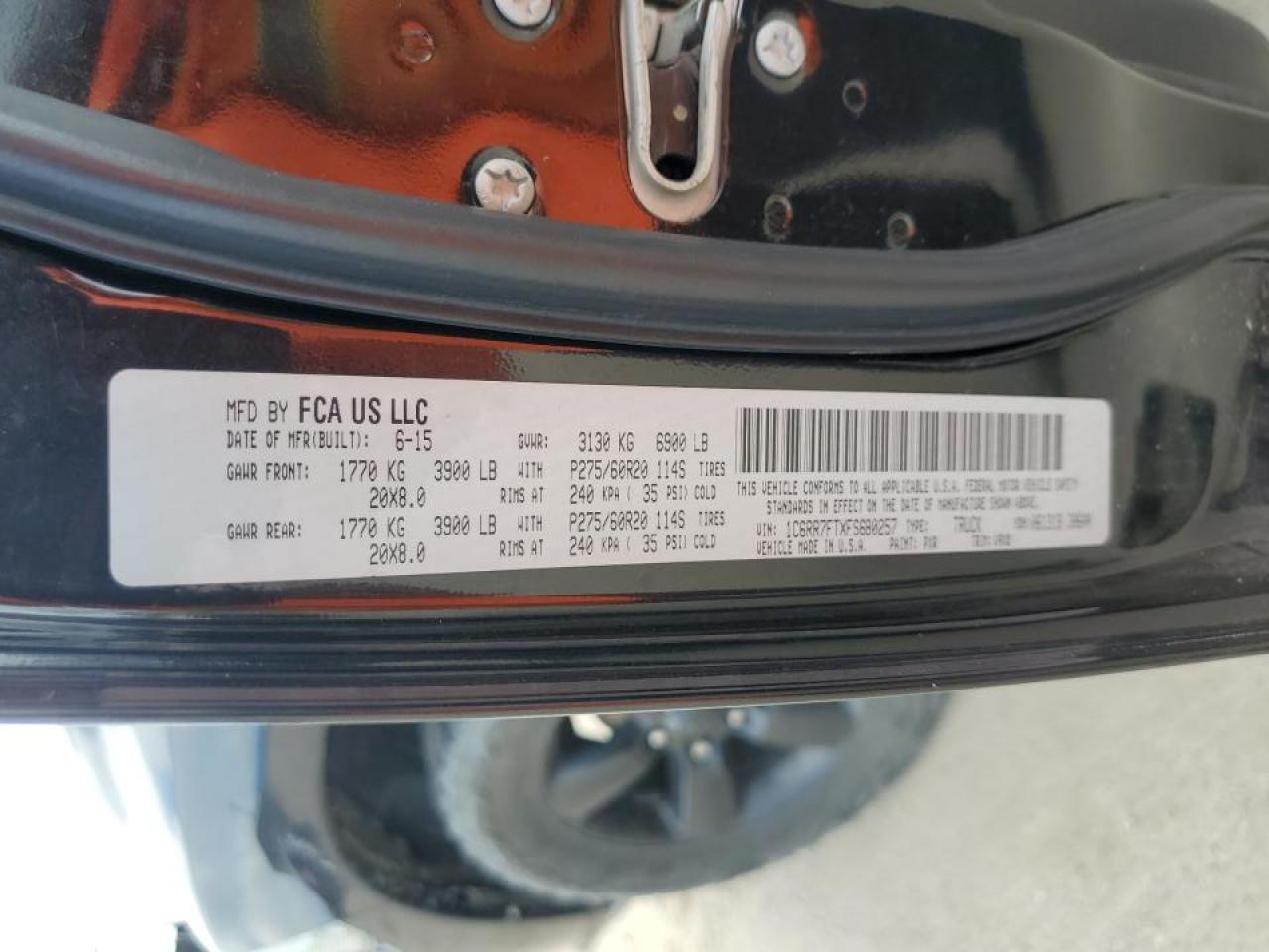 1C6RR7FTXFS680257 2015 Ram 1500 St