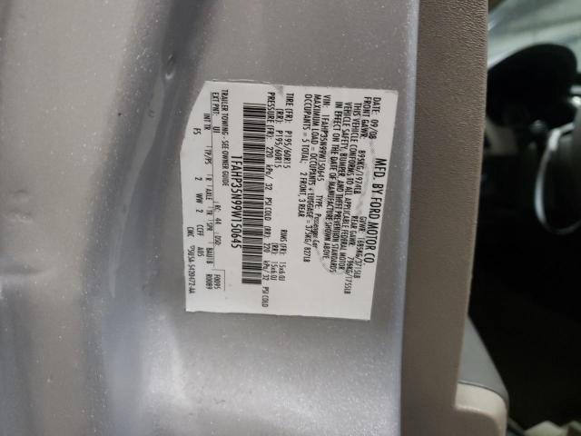 2009 Ford Focus Se VIN: 1FAHP35N99W150645 Lot: 57268854