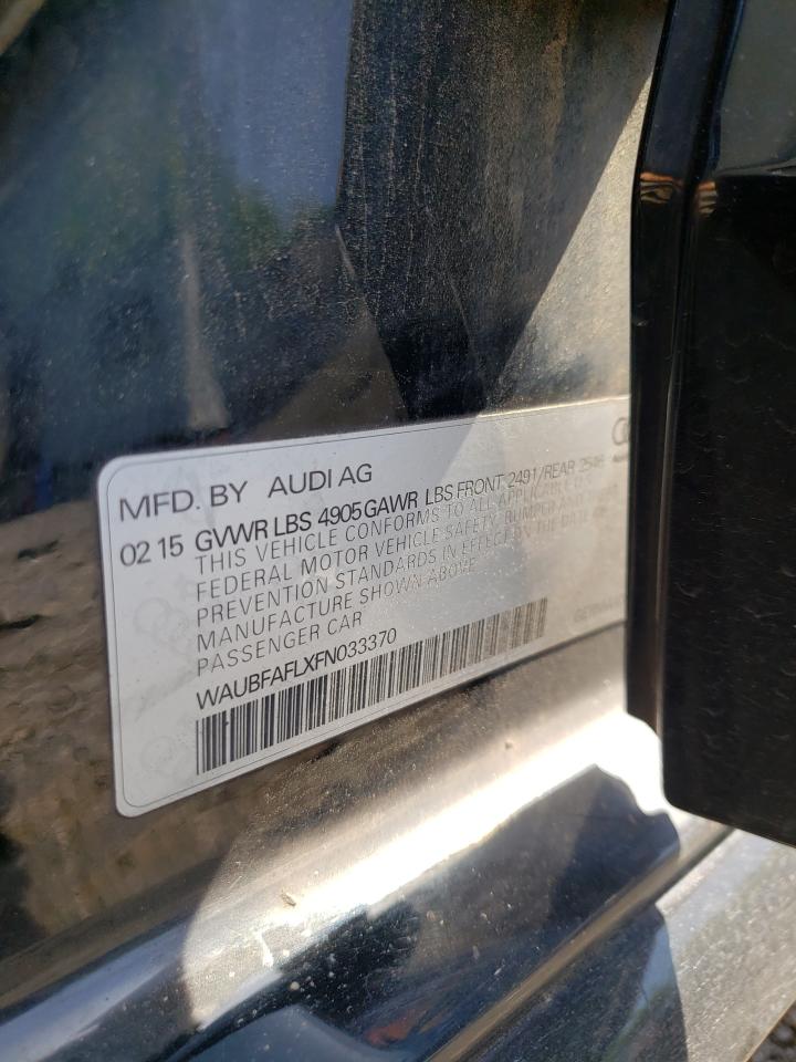 WAUBFAFLXFN033370 2015 Audi A4 Premium