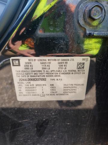 2012 Chevrolet Equinox Lt VIN: 2GNALDEK8C6379362 Lot: 59102114