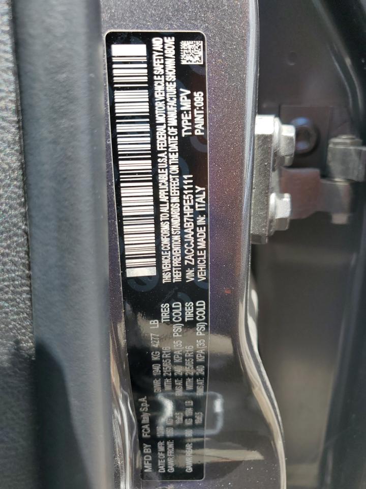 ZACCJAAB7HPE51111 2017 Jeep Renegade Sport