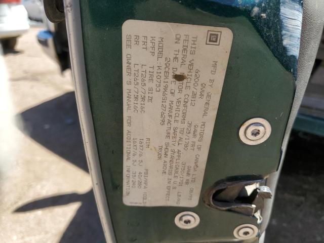 1995 Chevrolet Gmt-400 K1500 VIN: 2GCEK19K6S1276295 Lot: 60083054