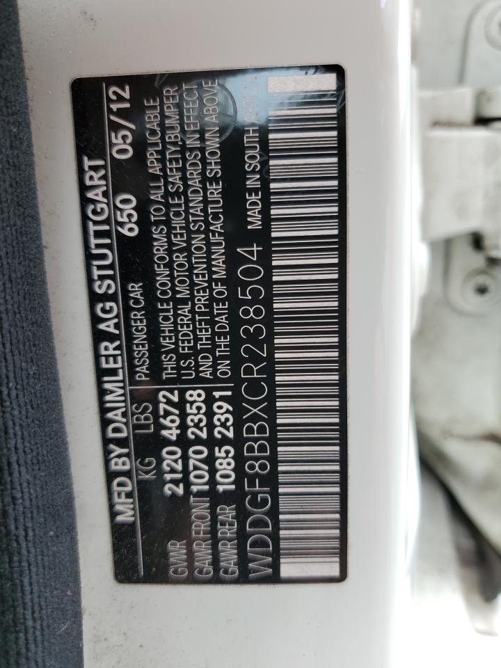 WDDGF8BBXCR238504 2012 Mercedes-Benz C 300 4Matic