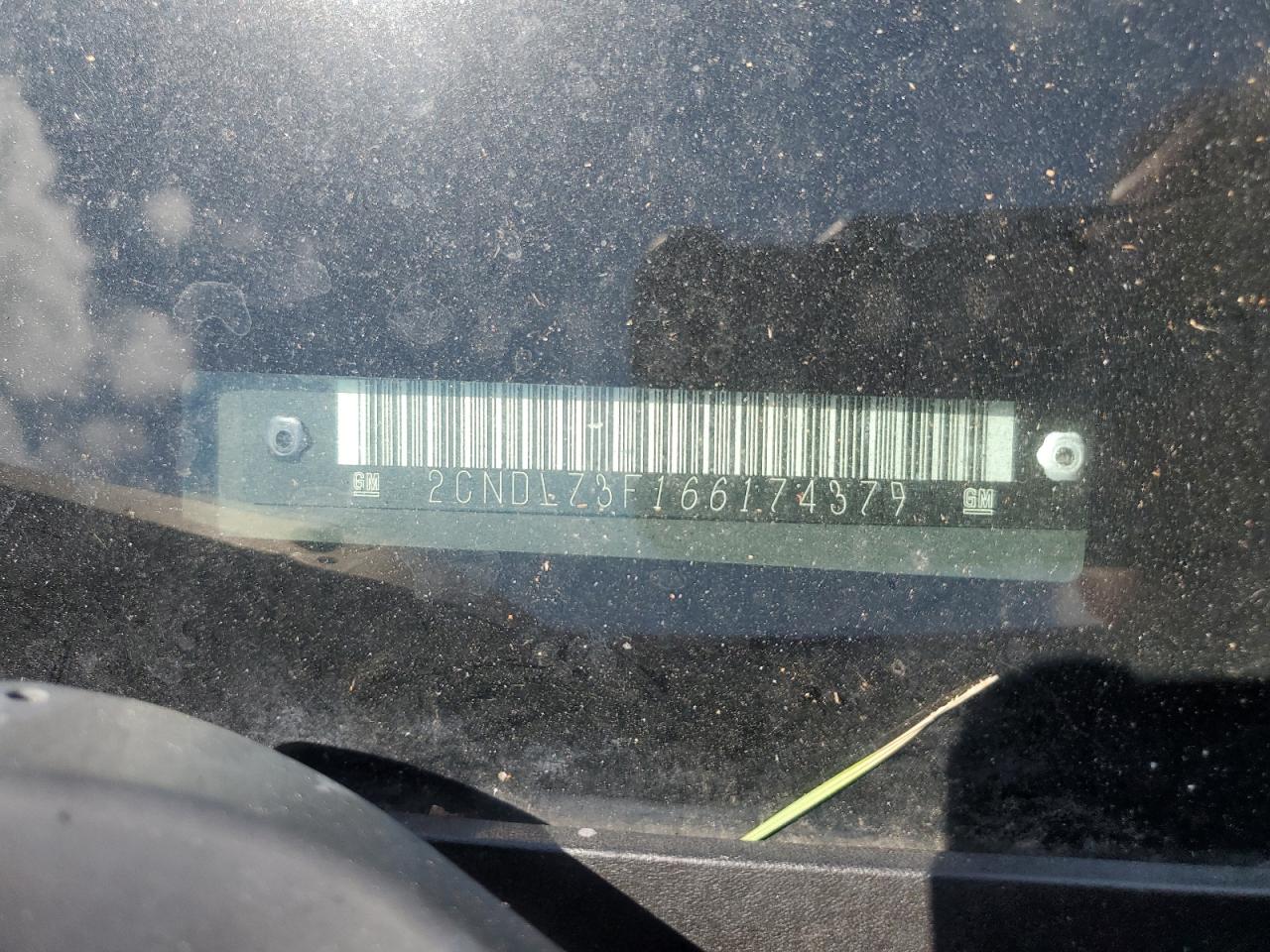 2CNDL73F166174379 2006 Chevrolet Equinox Lt