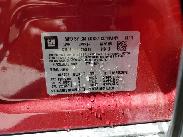 VIN KL4CJASB5EB774006 2014 Buick Encore no.12