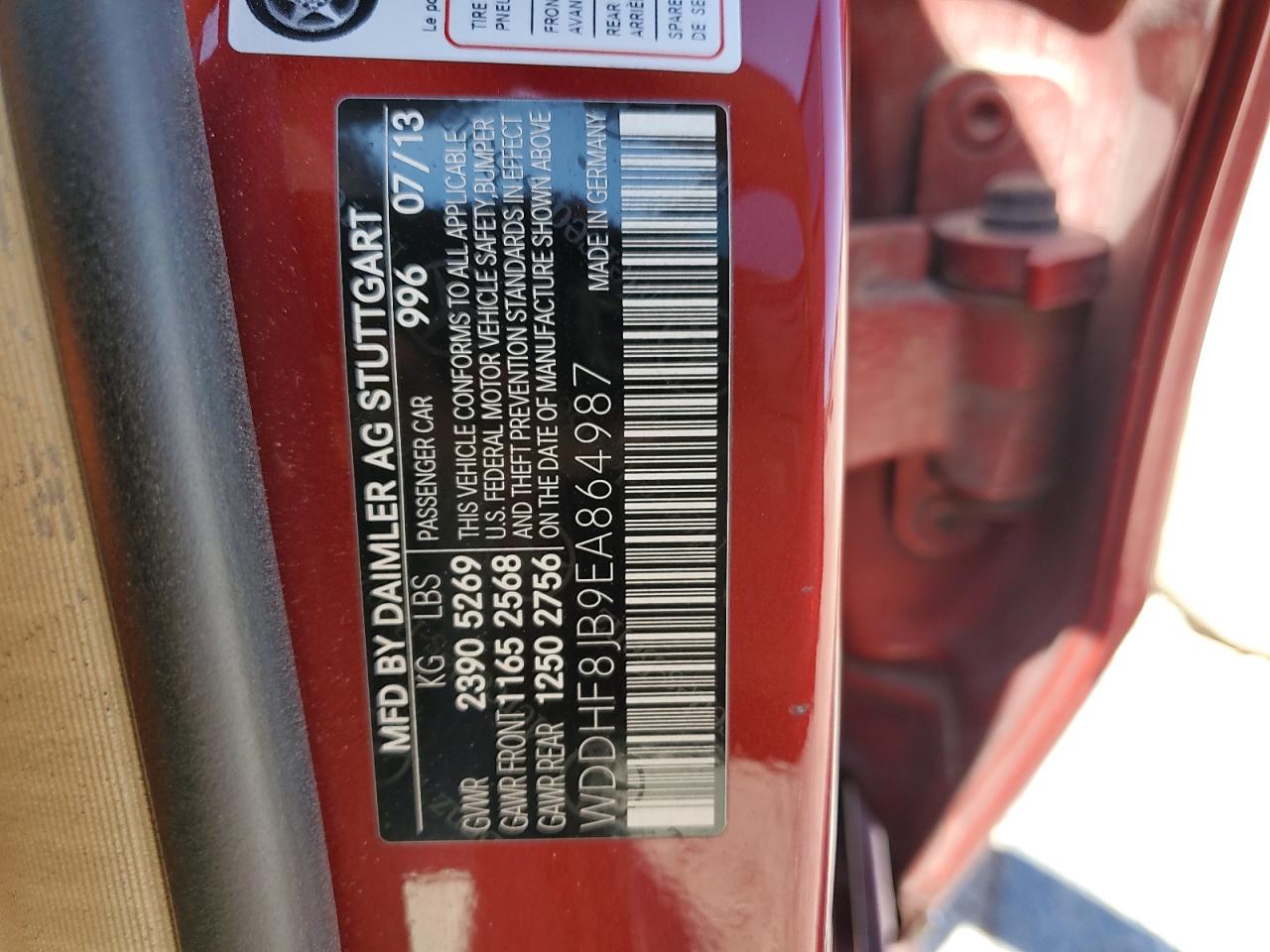 WDDHF8JB9EA864987 2014 Mercedes-Benz E 350 4Matic