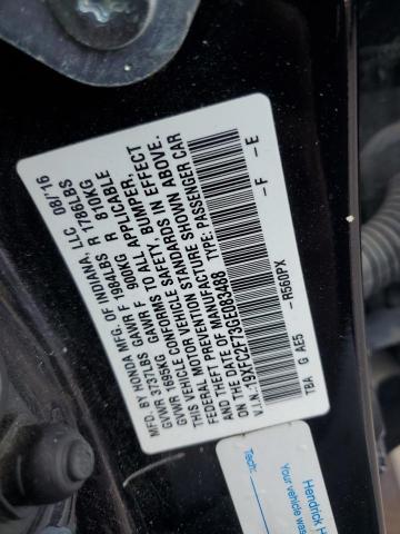 19XFC2F73GE083488 2016 HONDA CIVIC - Image 12