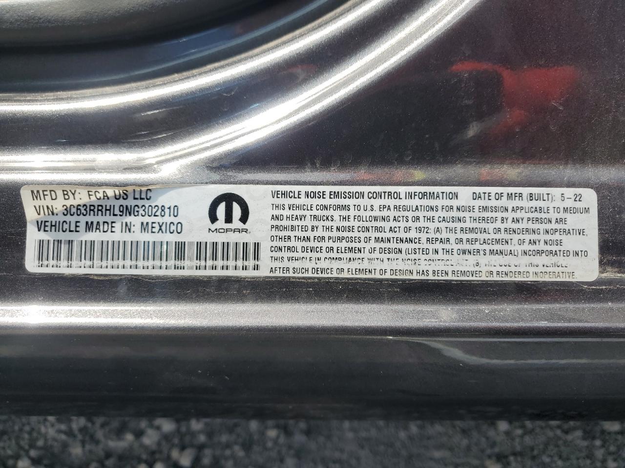 3C63RRHL9NG302810 2022 Ram 3500 Big Horn/Lone Star