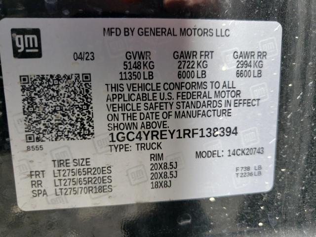 1GC4YREY1RF138394 Chevrolet All Models SILVERADO 12