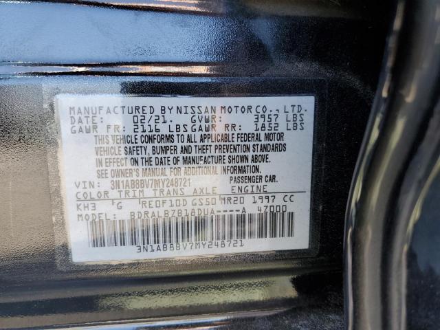 2021 Nissan Sentra S VIN: 3N1AB8BV7MY248721 Lot: 60304644